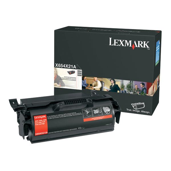 Lexmark X654X21A OEM Black Toner Cartridge