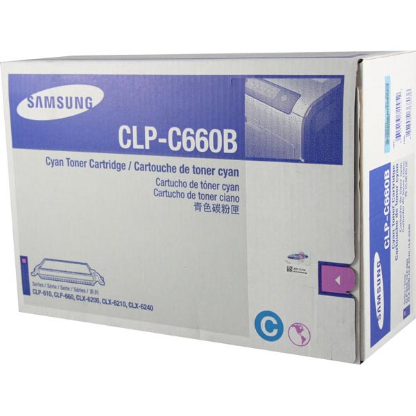 Samsung CLP-C660B OEM Cyan Toner Cartridge