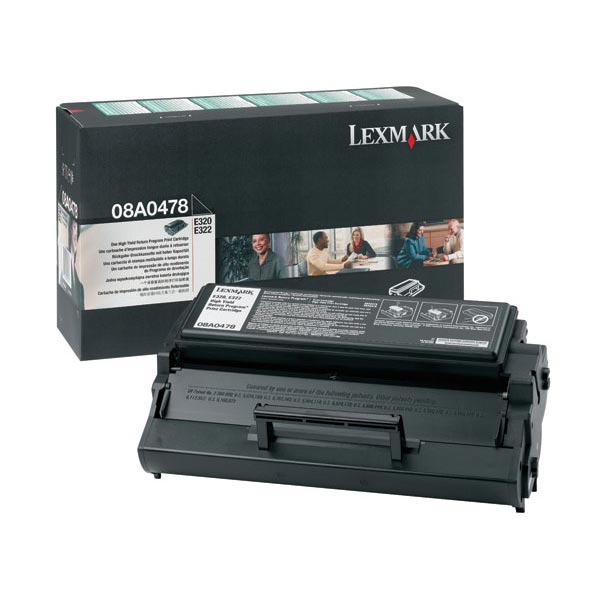 Lexmark 08A0478 OEM Black Toner Cartridge