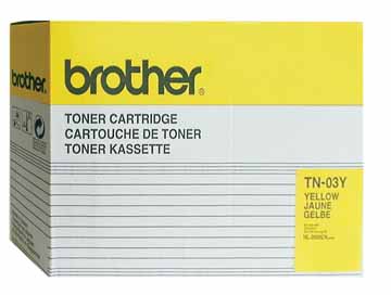 Brother TN-03Y OEM Yellow Toner Cartridge