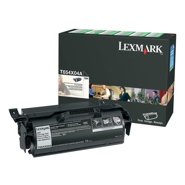 Lexmark T654X04A OEM Black Print Cartridge