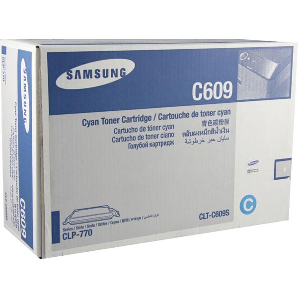 Samsung CLT-C609S OEM Cyan Toner Cartridge
