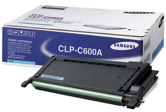 Samsung CLP-C600A OEM Cyan Toner Cartridge