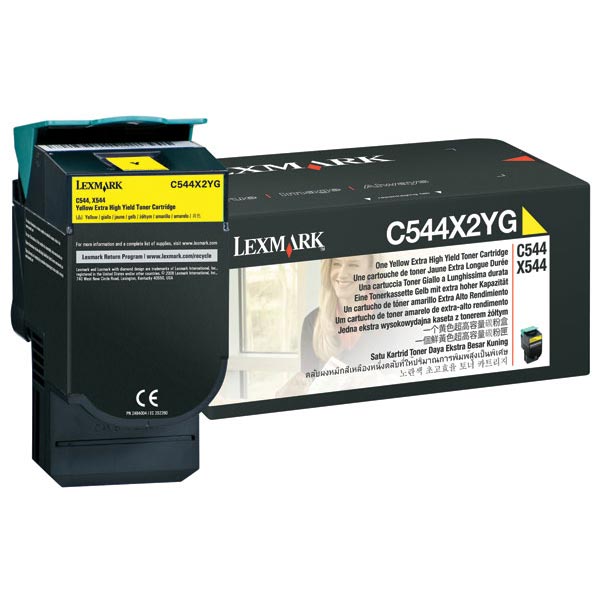 Lexmark C544X2YG OEM Yellow Toner Cartridge