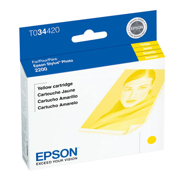 Epson T034420 (Epson 34) OEM Yellow Inkjet Cartridge