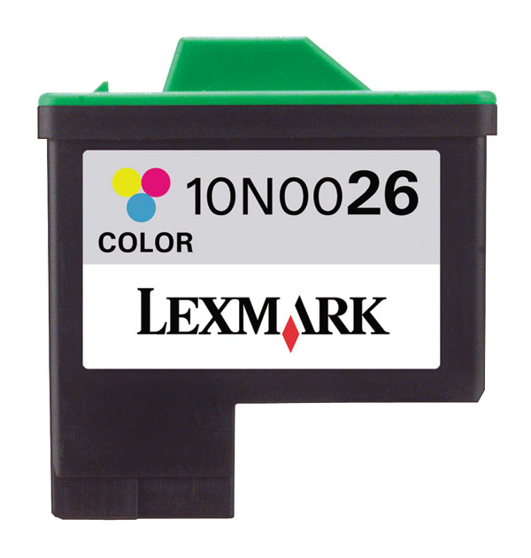 Lexmark 10N0026 (Lexmark #26) OEM Color Inkjet Cartridge