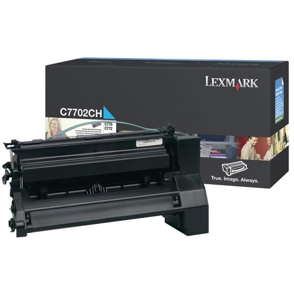 Lexmark C7702CH OEM High Yield Cyan Print Cartridge