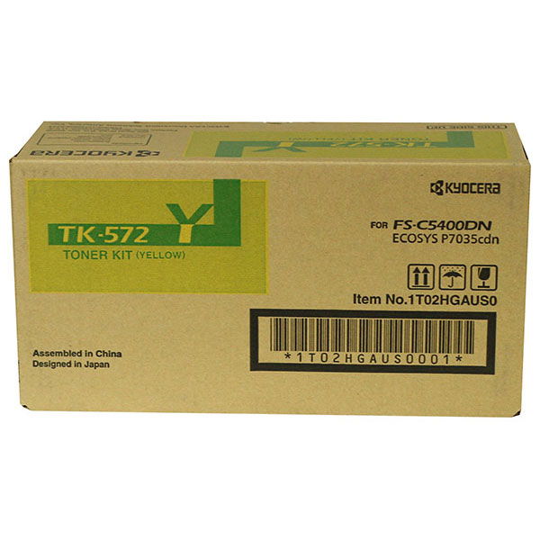 Kyocera Mita 1T02HGAUS0 (TK-572Y) OEM Yellow Toner Cartridge