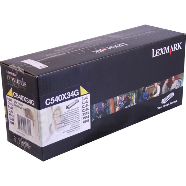 Lexmark C540X34G OEM Yellow Developer Unit
