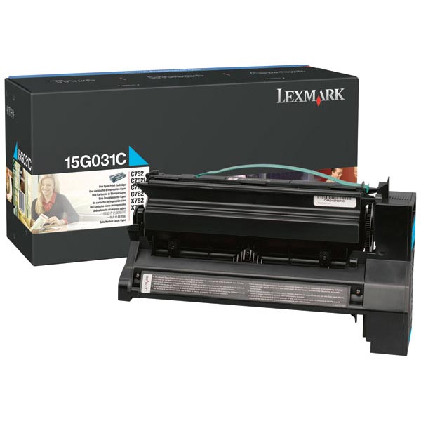 Lexmark 15G031C OEM Cyan Print Cartridge