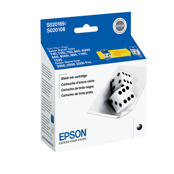 Epson S189108 OEM Black Inkjet Cartridge