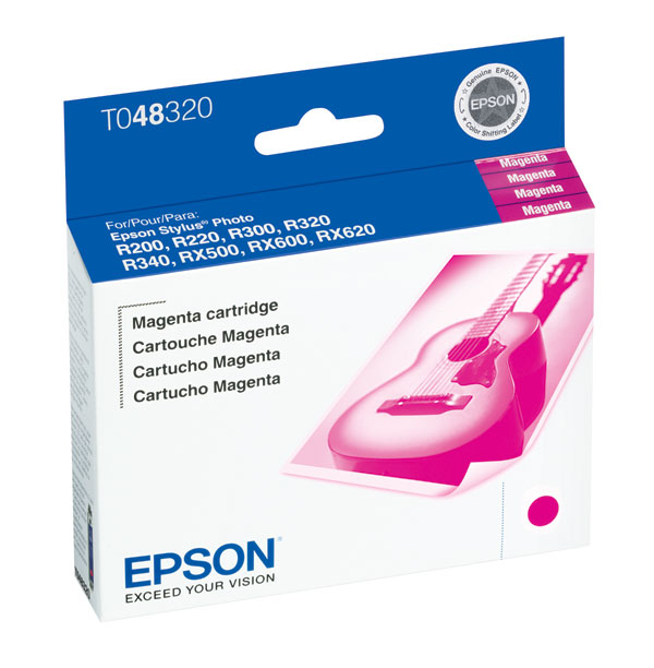Epson T048320 (Epson 48) OEM Magenta Inkjet Cartridge