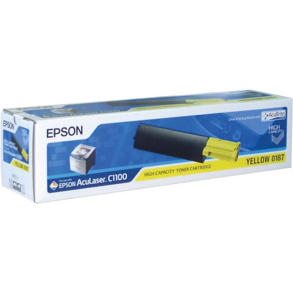 Epson S050187 OEM Yellow Toner Cartridge