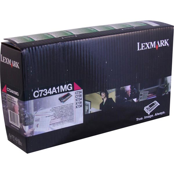 Lexmark C734A1M OEM Magenta Toner Cartridge