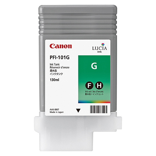 Canon 0890B001AA (PFI-101G) OEM Green Inkjet Cartridge