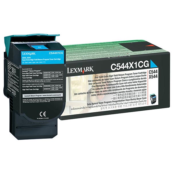 Lexmark C544X1CG OEM Cyan Toner Cartridge