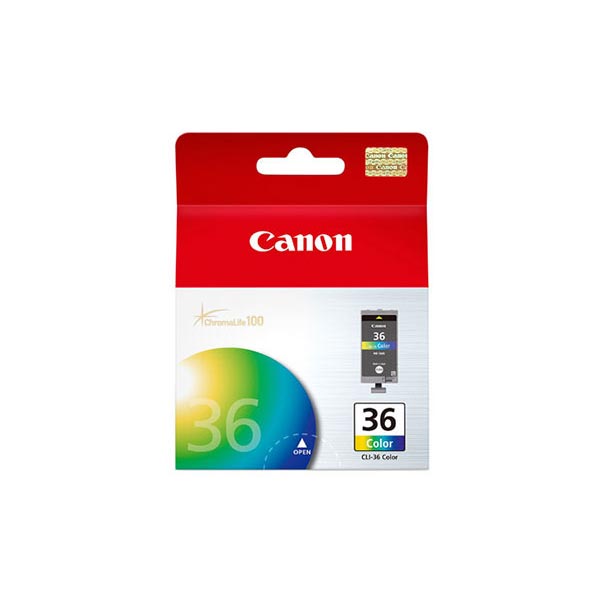 Canon 1511B002 (CLI-36) OEM Color Inkjet Cartridge
