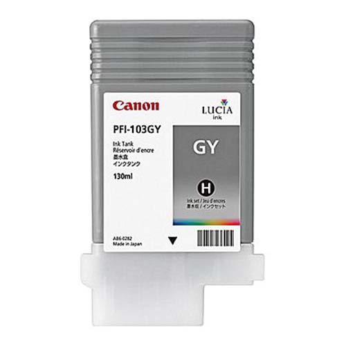 Canon 2213B001AA (PFI-103GY) OEM Gray Pigment Inkjet Cartridge
