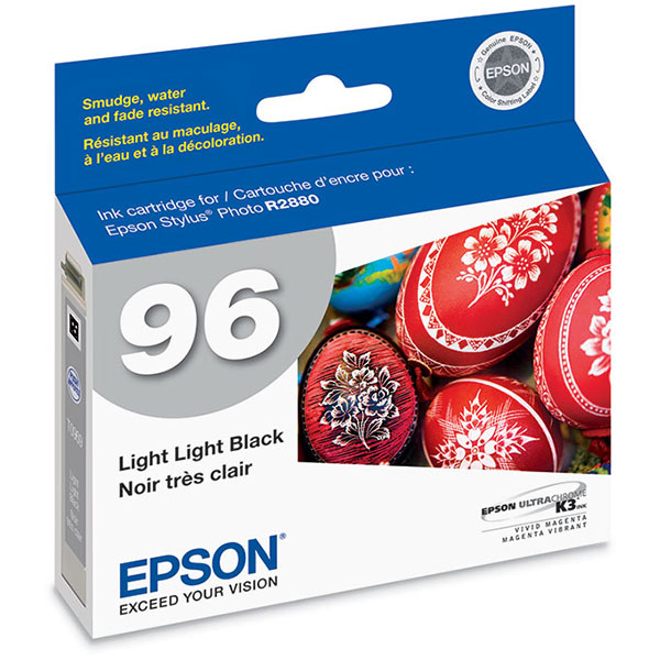 Epson T096920 (Epson 96) OEM Light Black Inkjet Cartridge