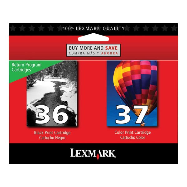 Lexmark 18C2229 (Lexmark #36) OEM Black / Color Inkjet Cartridge (Combo Pack)