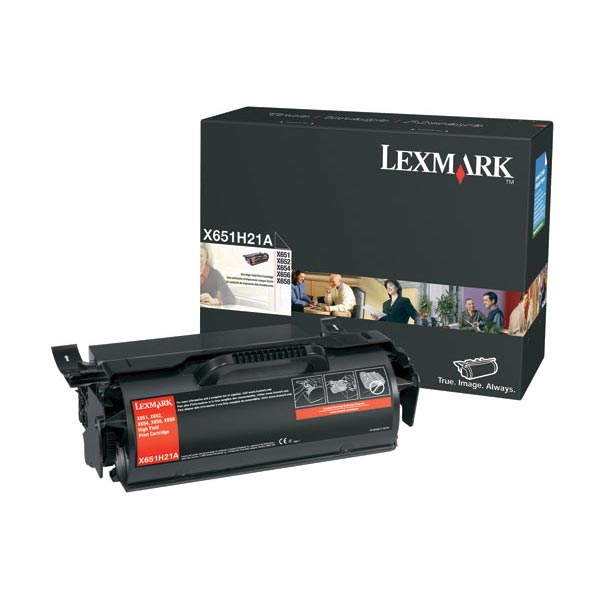 Lexmark X651A21A OEM Black Toner Printer Cartridge