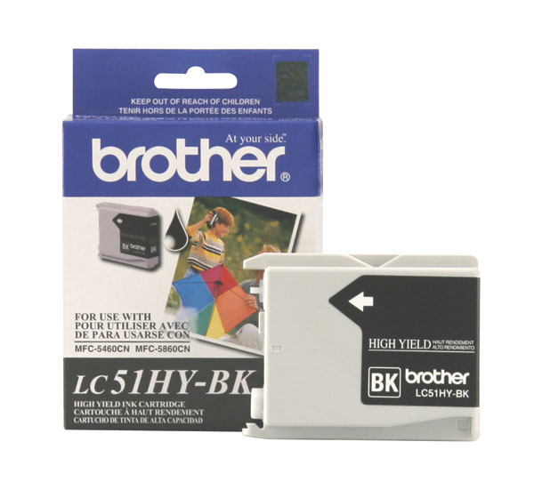 Brother LC-51HYBK OEM High Yield Black Inkjet Cartridge