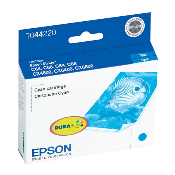 Epson T044220 (Epson 44) OEM Cyan Inkjet Cartridge