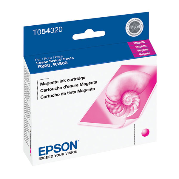 Epson T054320 (Epson 54) OEM Magenta Inkjet Cartridge