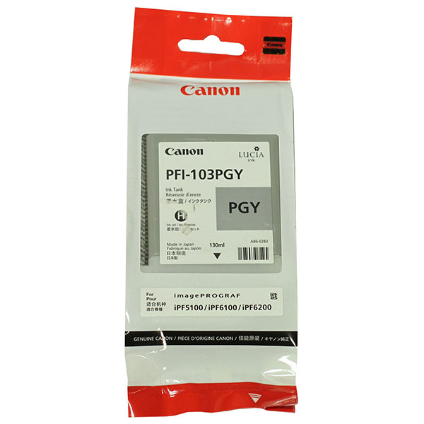 Canon 2214B001AA (PFI-103PGY) OEM Photo Gray Pigment Inkjet Cartridge