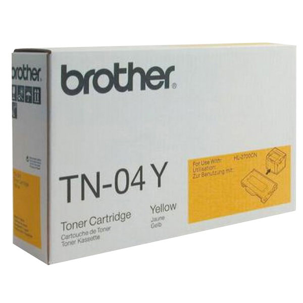 Brother TN-04Y OEM Yellow Toner Cartridge