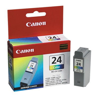 Canon 6882A003AA (BCI-24C) OEM Tri-Color Inkjet Cartridge