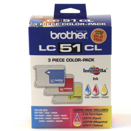Brother LC-513 OEM Cyan, Magenta, Yellow Inkjet Cartridge (3 pk)
