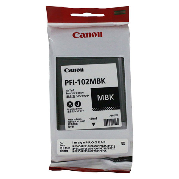 Canon 0894B001 (PFI-102MBk) OEM Matte Black Inkjet Cartridge