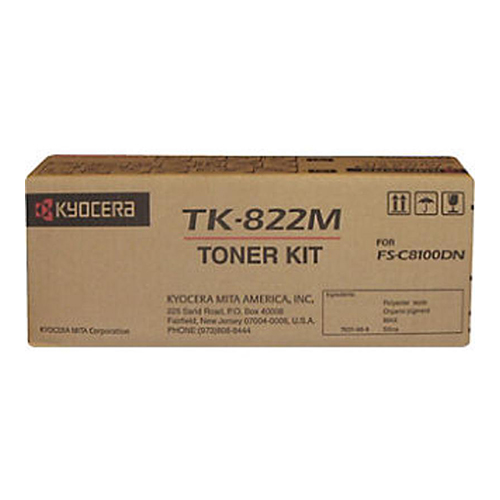 Kyocera Mita 1T02HPBUS0 (TK-822M) OEM Magenta Toner Cartridge