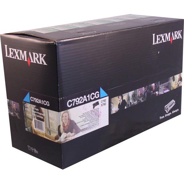 Lexmark C792A1CG OEM Cyan Toner Cartridge
