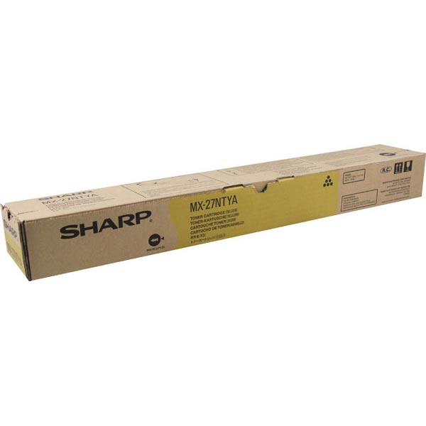 Sharp MX-27NTYA OEM Yellow Laser Toner Cartridge
