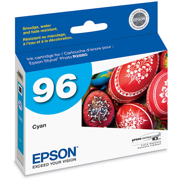 Epson T096220 (Epson 96) OEM Cyan Inkjet Cartridge