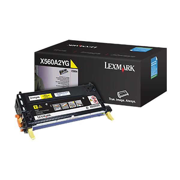 Lexmark X560A2YG OEM Yellow Toner Printer Cartridge