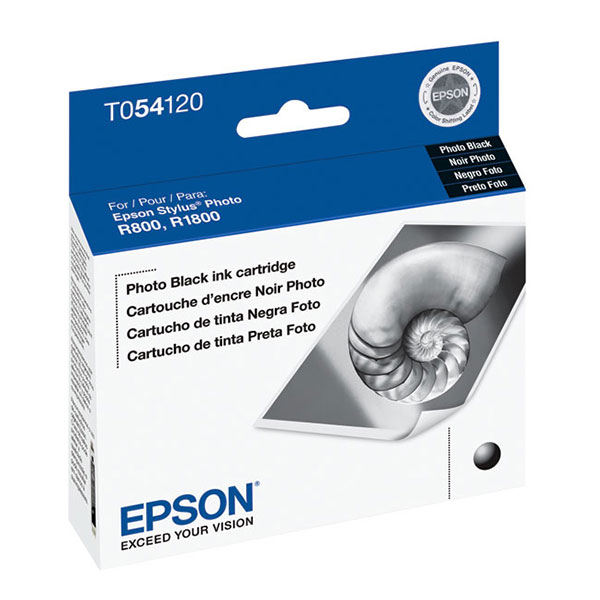 Epson T054120 (Epson 54) OEM PhotoBlack Inkjet Cartridge