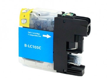 Premium LC-105C Compatible Brother Cyan Ink Cartridge