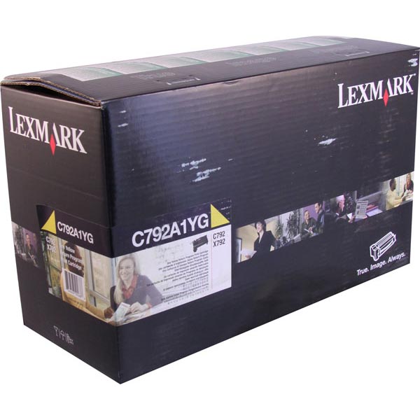 Lexmark C792A1YG OEM Yellow Toner Cartridge