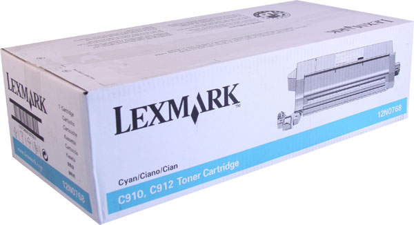 Lexmark 12N0768 OEM Cyan Toner Cartridge