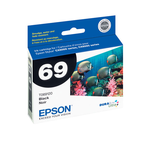 Epson T069120 (Epson 69) OEM Black Inkjet Cartridge