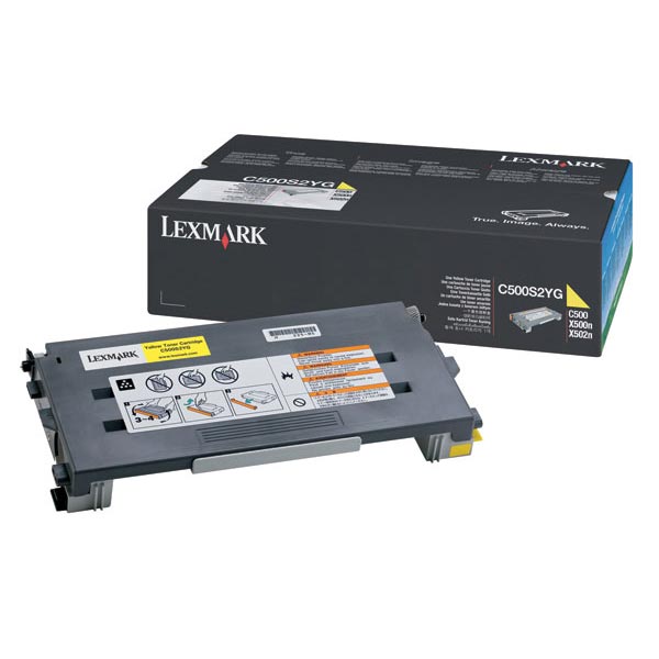 Lexmark C500S2YG OEM Yellow Laser Toner Cartridge