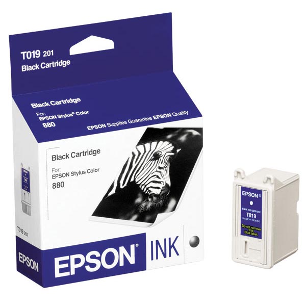 Epson T019201 (Epson 19) OEM Black Inkjet Cartridge