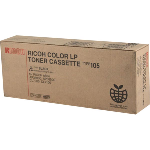 Ricoh 885372 (Type 105) OEM Black Laser Toner Cartridge