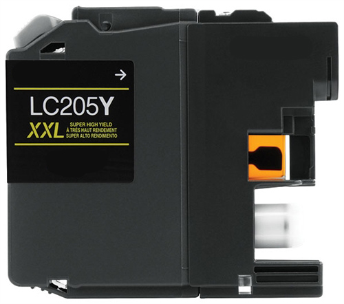 Premium LC-205Y Compatible Brother Yellow Inkjet Cartridge