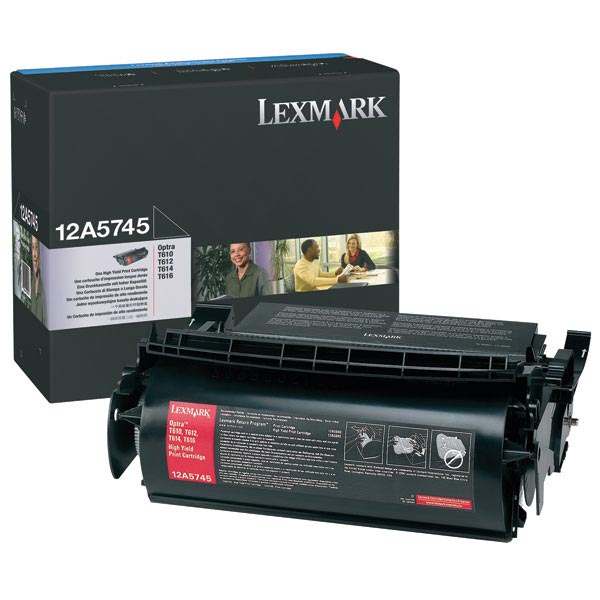 Lexmark 12A5745 OEM Black Toner Cartridge