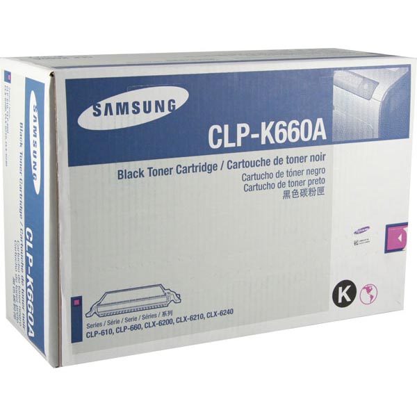 Samsung CLP-K660A OEM Black Toner Cartridge