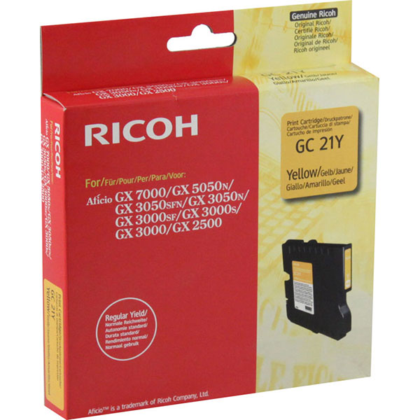 Ricoh 405535 OEM Yellow Laser Toner Cartridge
